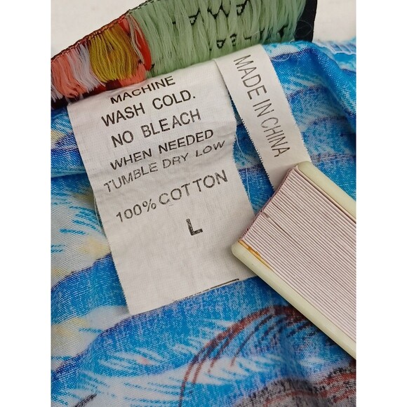 Vintage Muumuu Hawaiian Dress ALII FASHIONS Sz L Aloha Hawaii Vacation - Picture 8 of 11